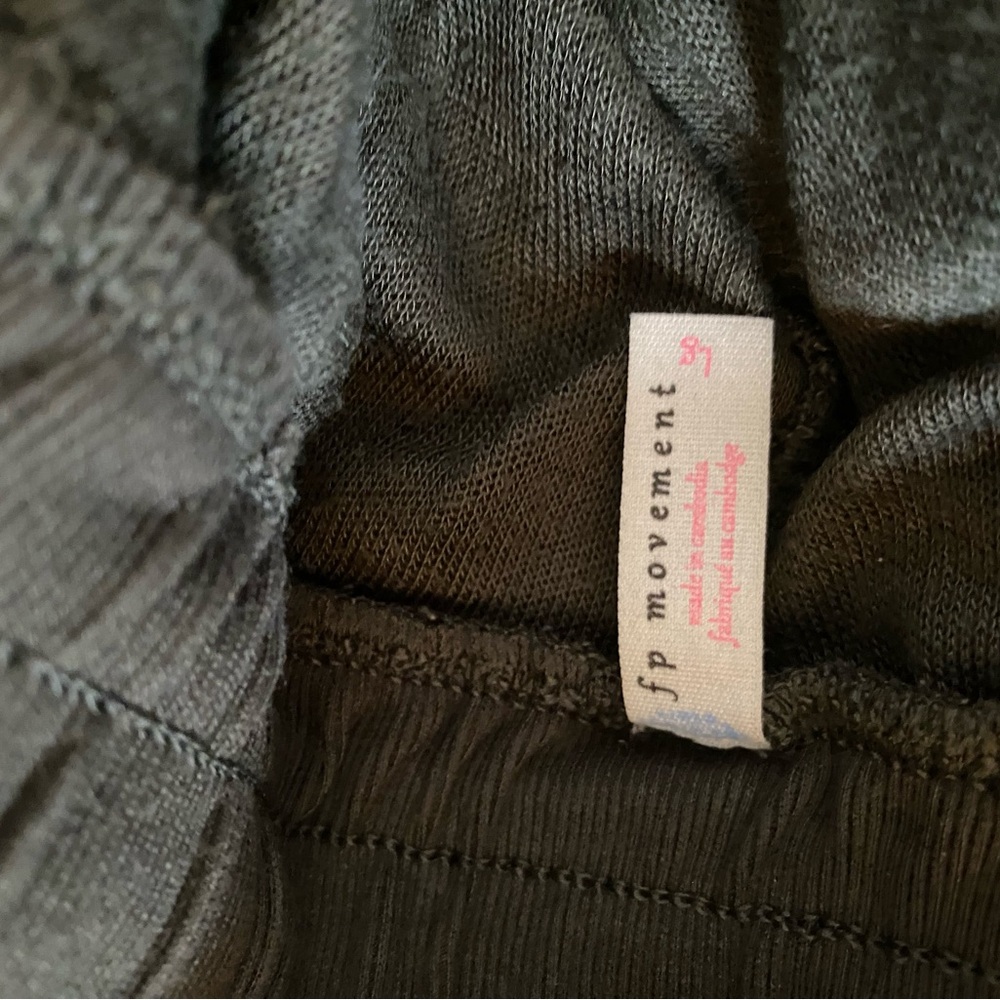 Free People FP Movement Windy Meadow Solid Harem Pants - Cargo Khaki - Picture 4 of 4